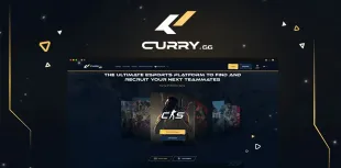 Lancement de Curry.gg, notre plateforme de recrutement Esport (mobile, console et pc)