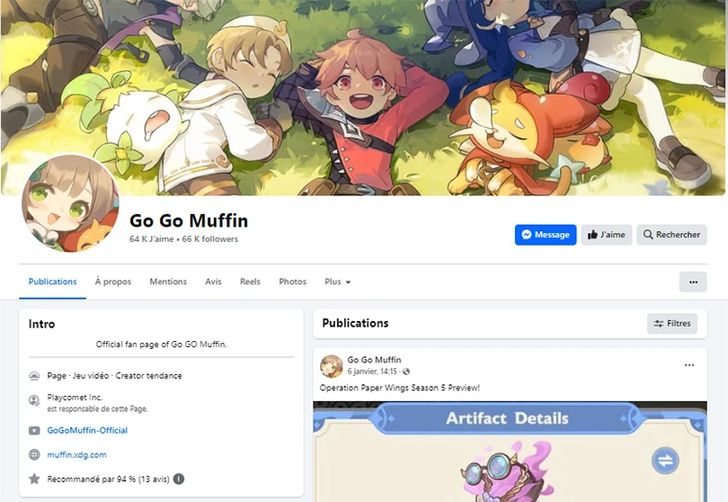 Go Go Muffin Facebook