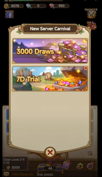 Legend of Mushroom code 3000 draws