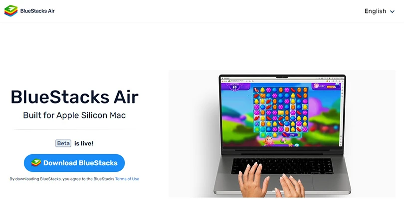 Install BlueStacks Air to play Pokémon TCG Pocket on Mac