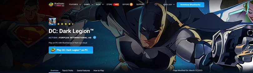 Play DC: Dark Legion on PC with BlueStacks