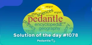 Pedantle solution of the day 1078