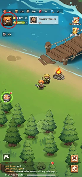 Menu du jeu Top Heroes