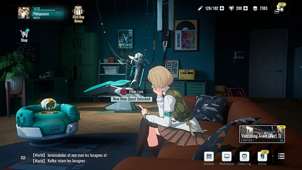 Etheria codes menu icon: Restart