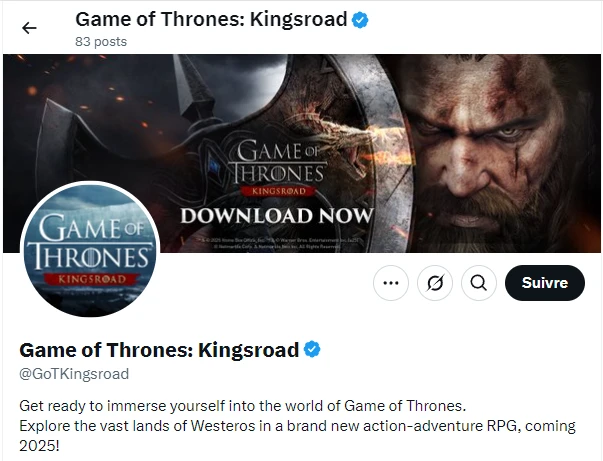 Game of Thrones: Kingsroad Codes auf X