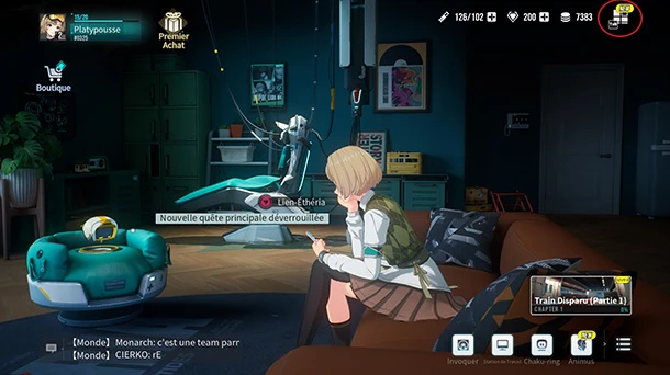 Icone du menu des codes Etheria: Restart