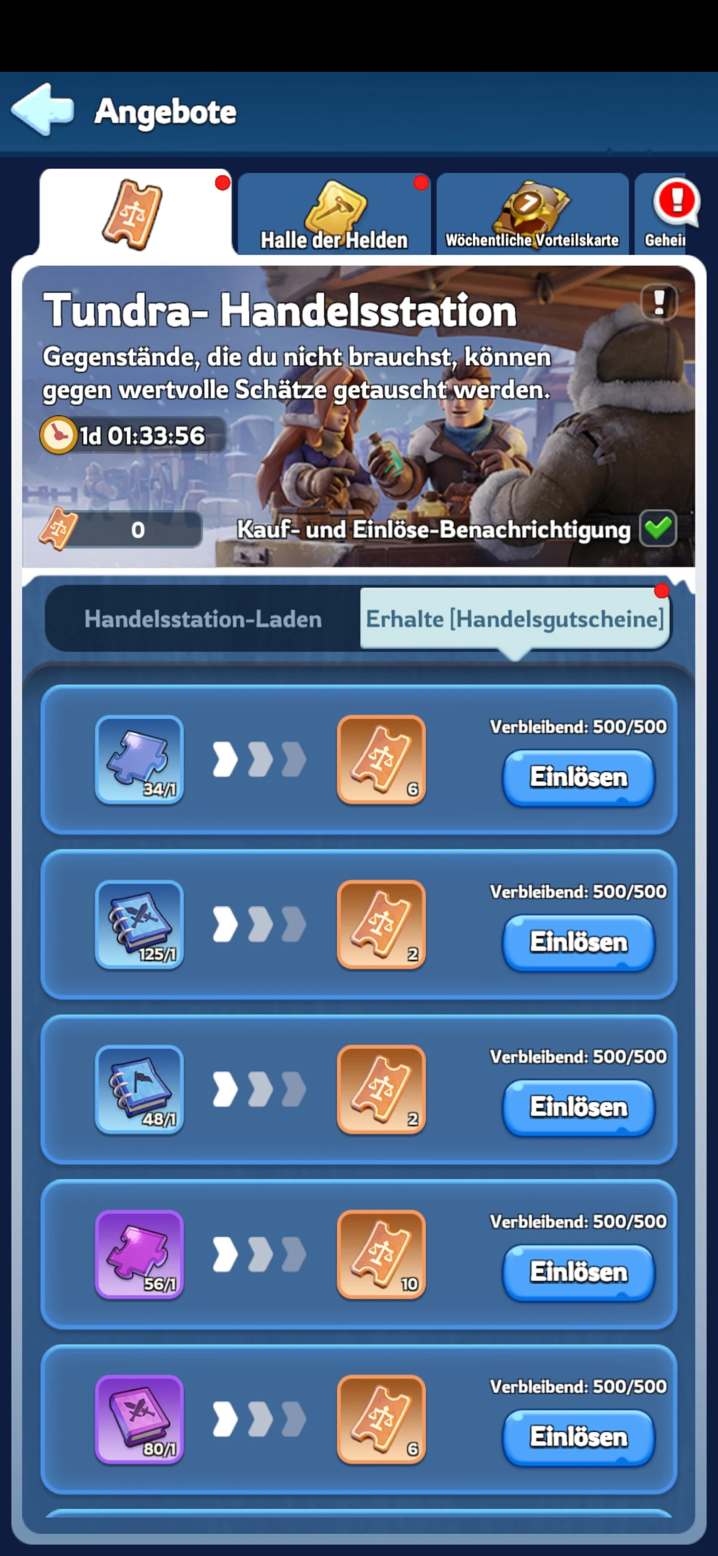 handelsgutscheine - Whiteout Survival tundra-handelsstation