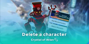 delete a character in Crystal of Atlan