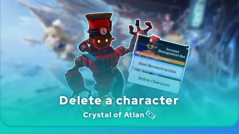 delete a character in Crystal of Atlan