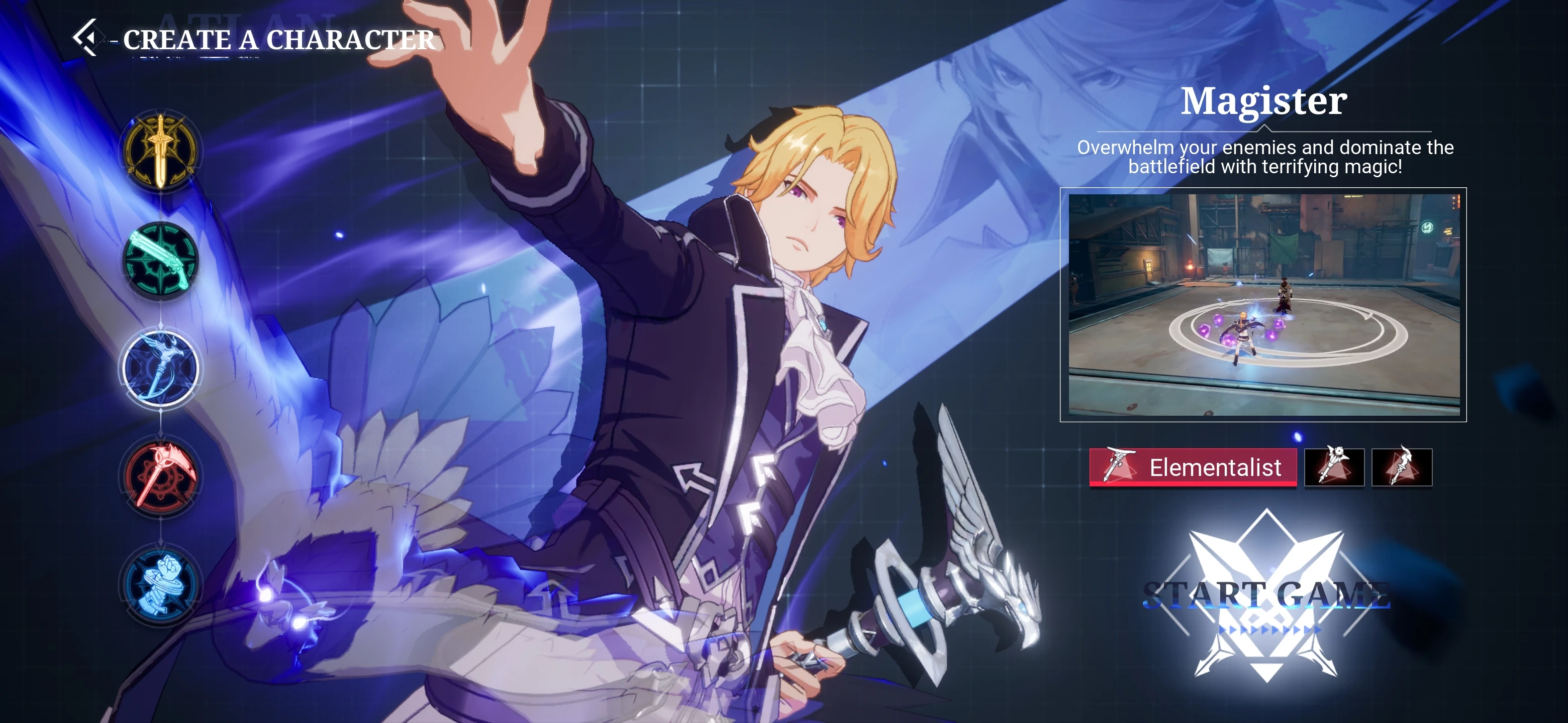 Magister in Crystal of Atlan classes