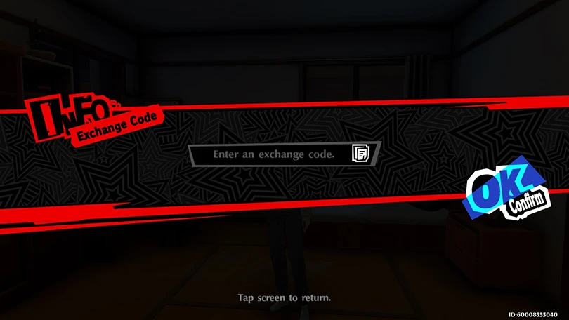 Enter one of the P5X codes