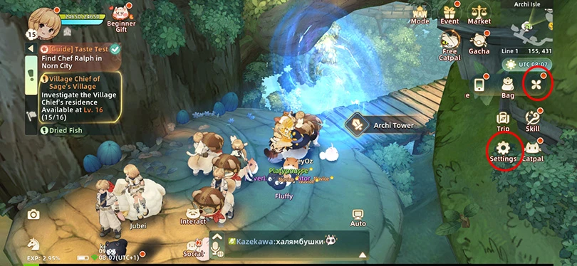 Tree of Savior: NEO code menu