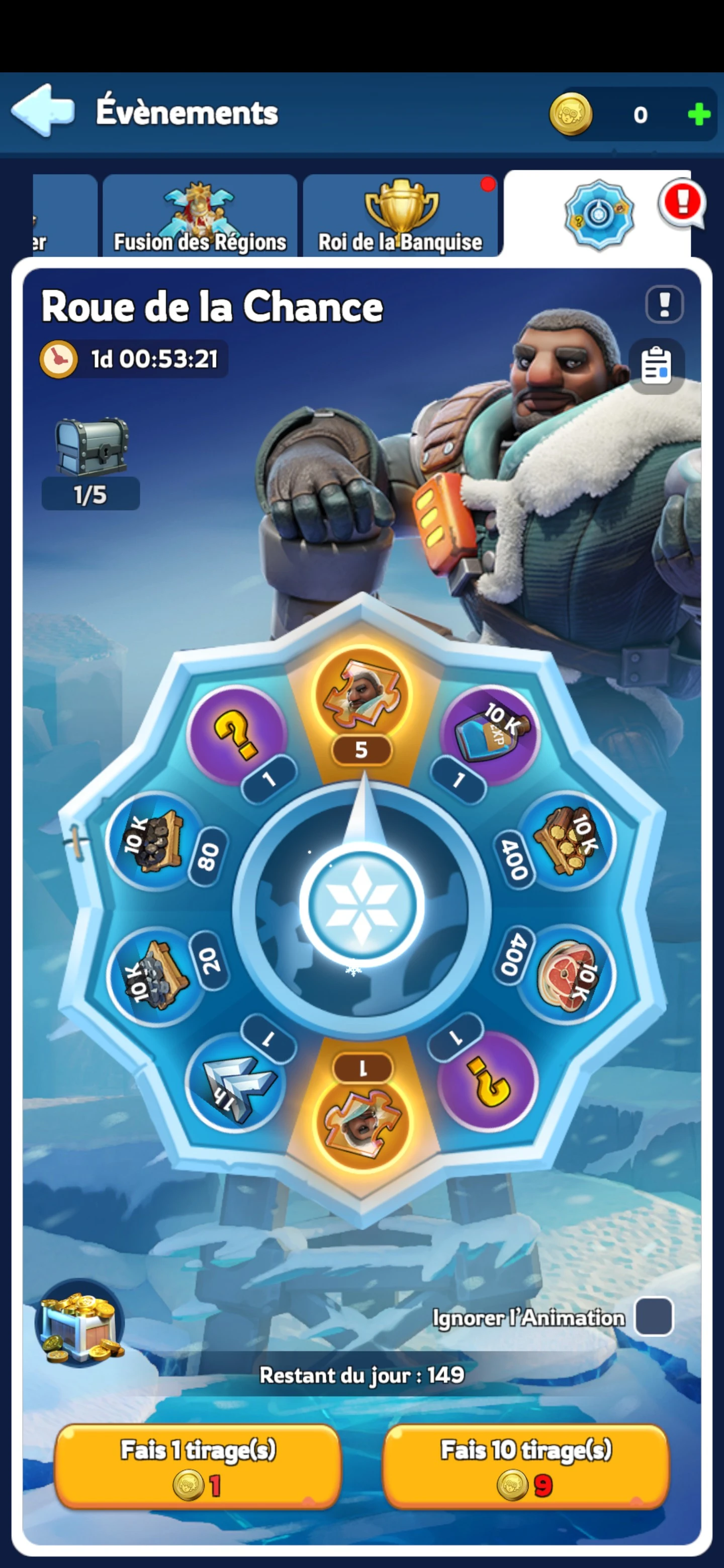 roue de la chance Whiteout Survival