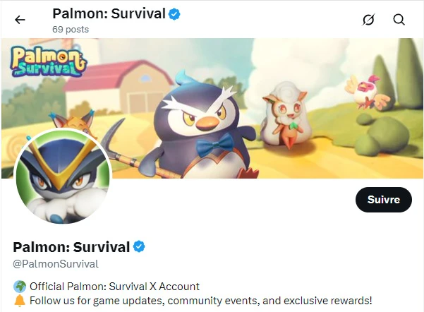 Palmon Survival codes on Twitter