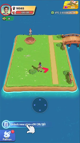 Palmon Survival menu