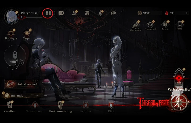 Einstellungen der Silver and Blood Codes