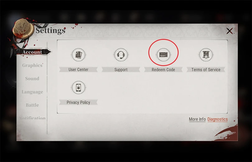 Silver and Blood code option