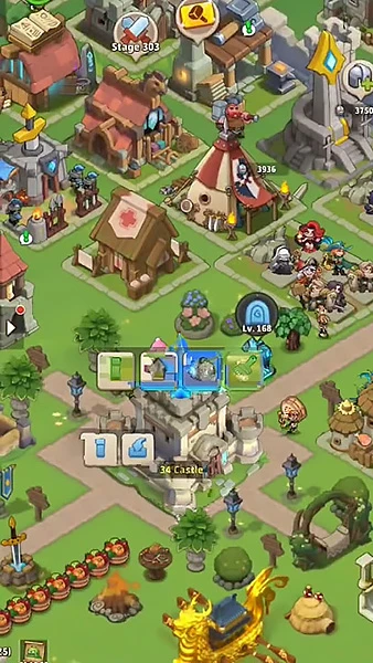 Requirements for improving the Top Heroes in-game castle