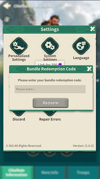 Enter gift code Fate War