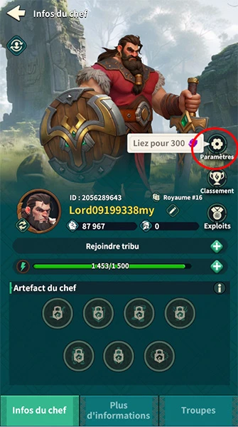 Paramètres de Fate War