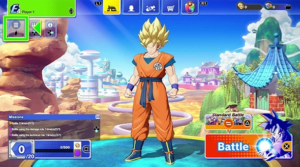 Step 1 to get the Dragon Ball Gekishin Squadra codes