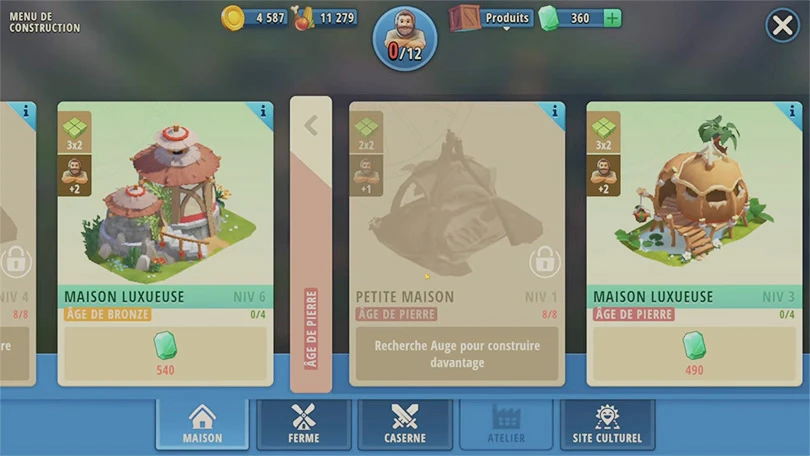 La construction dans le guide Heroes of History du débutant