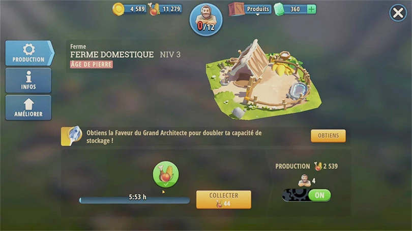 Construire des fermes dans Heroes of History