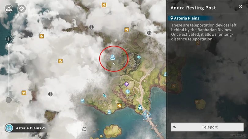 Andra Resting Point, um den Phantom Dash freizuschalten