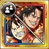 Luffy und Ace, hohe Sphären der Piraterie