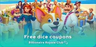 Billionaire Royale Club free dice coupons
