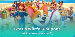 Billionaire Royale Club gratis Würfel Coupons