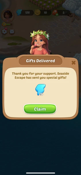 Get free energy links on Seaside Escape