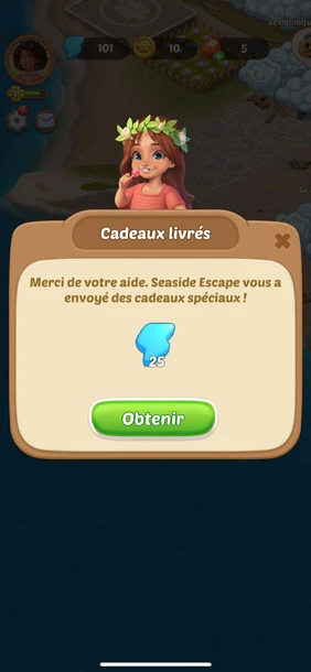 Obtenir des liens d'énergie gratuite sur Seaside Escape