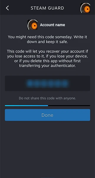 Schritt 4, um Steam Guard auf Ihrem Handy zu installieren