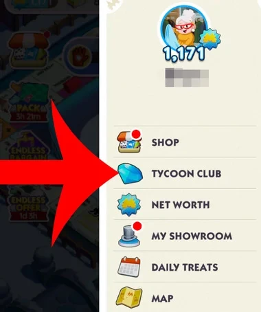 Beitritt zum Monopoly GO Tycoon Club
