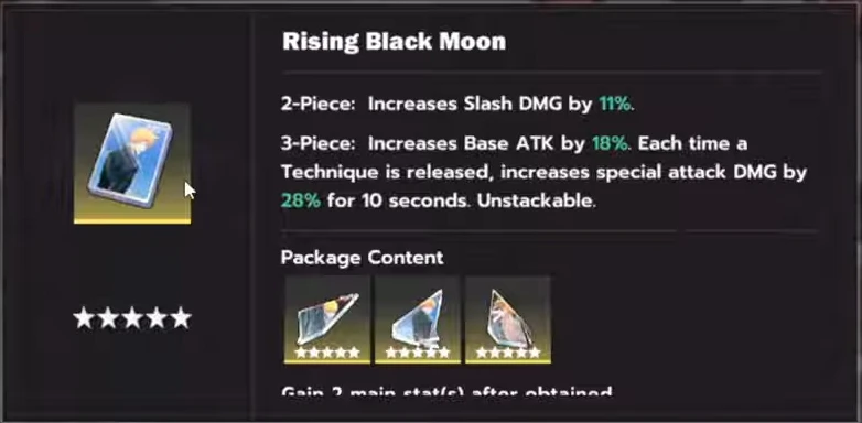 Rising Black Moon für den Ichigo Kurosaki Bankai Build aus Bleach Soul Resonance