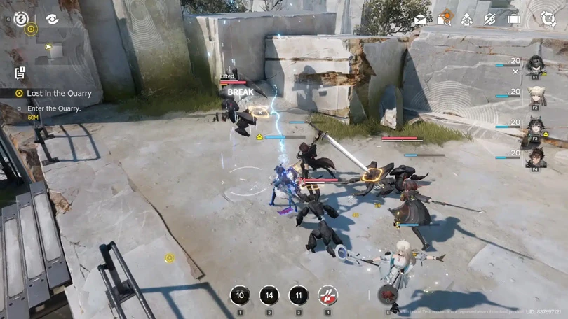 Les combats dans Arknights Endfield