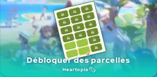 Déblocage de parcelles dans Heartopia