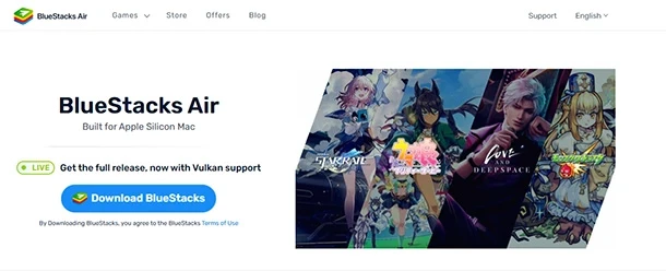 Download BlueStacks Air