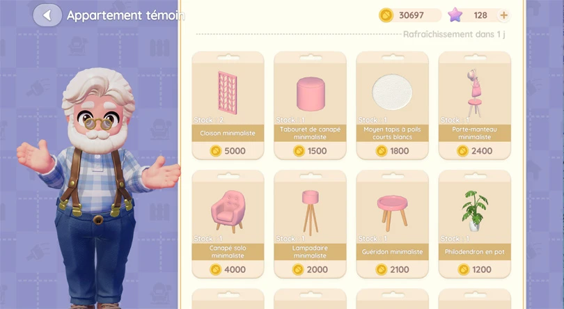 Appartement témoin de Bob dans Heartopia