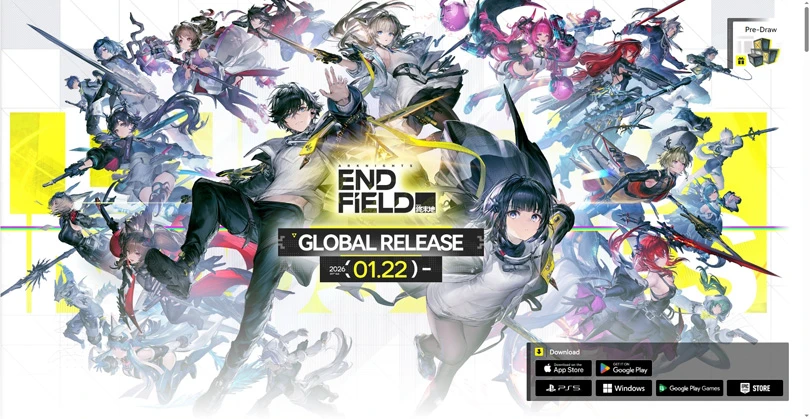 Datum und Uhrzeit der Ver&ouml;ffentlichung von Arknights: Endfield auf der offiziellen Website