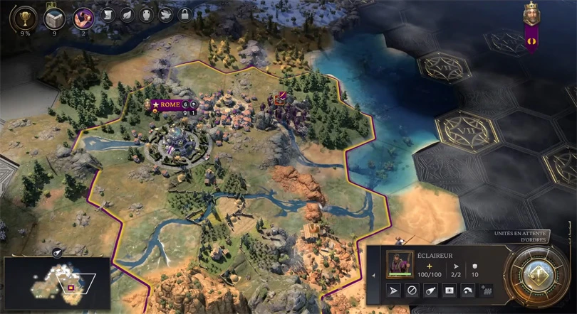 Gameplay von Civilisation VII auf Apple Arcade
