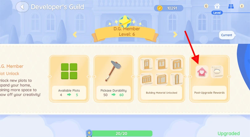 D.G. Member level 6 to unlock Heartopia insect catcher