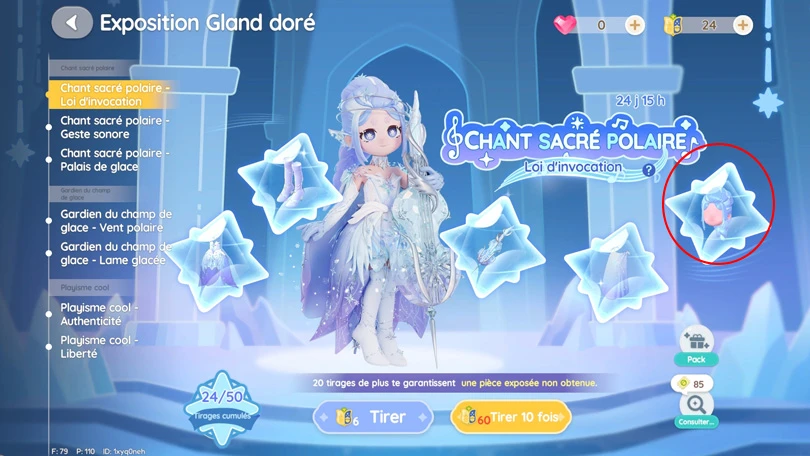 Nouvelles coiffures dans l'Exposition du Gland Doré
