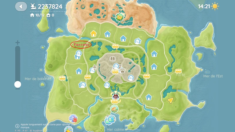 Location of ferrets in Heartopia