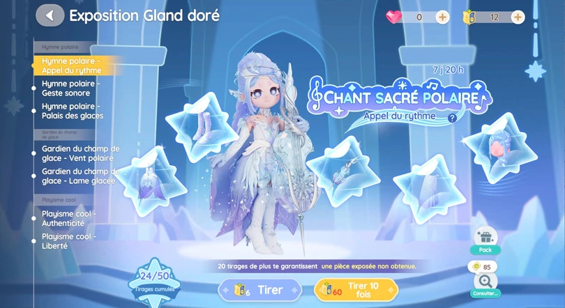 Le système de gacha dans Heartopia