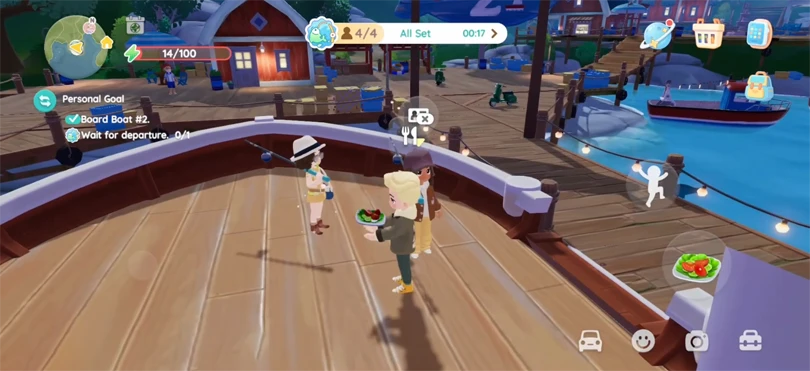 Fishing with friends in Heartopia