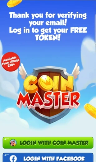 Verknüpfen Sie Ihre E-Mail mit Ihrem Coin Master-Konto