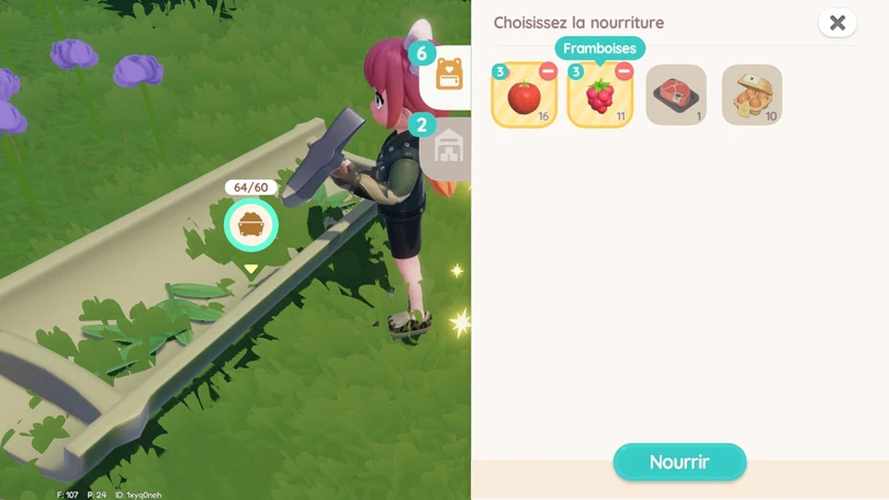 Nourrir le panda dans Heartopia
