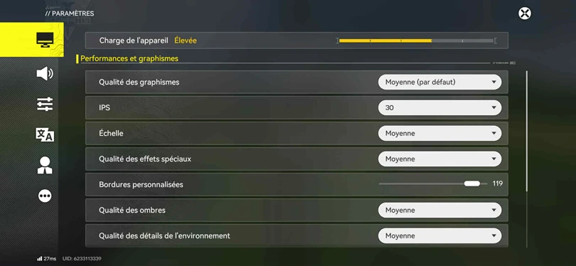 Modifier les paramètres d'Arknights: Endfield sur iOS
